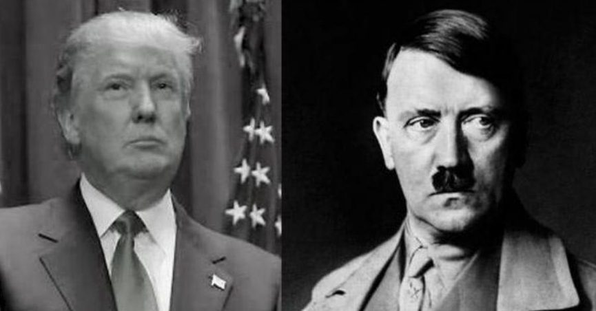 Trump and his speechwriter, Hitler Blank Meme Template