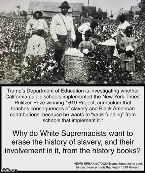 of all the things to pick a fight over: what a load of crap, jeez (repost) | image tagged in trump,slavery,repost,education,educational,dumb | made w/ Imgflip meme maker