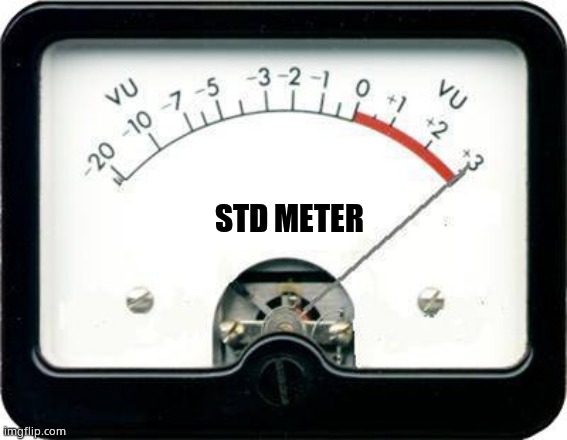 Irony Meter | STD METER | image tagged in irony meter | made w/ Imgflip meme maker