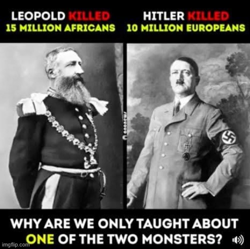 good question. I mean I knew about King Leopold II of Belgium but who the hell does (repost) | image tagged in history,historical meme,black lives matter,blm,repost,colonialism | made w/ Imgflip meme maker