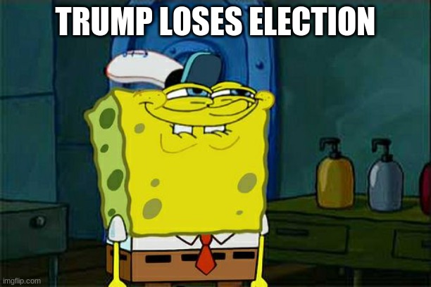 Don't You Squidward | TRUMP LOSES ELECTION | image tagged in memes,don't you squidward | made w/ Imgflip meme maker