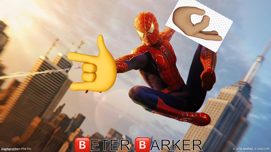 BETER BARKER | 🅱️ETER 🅱️ARKER | image tagged in spiderman peter parker | made w/ Imgflip meme maker