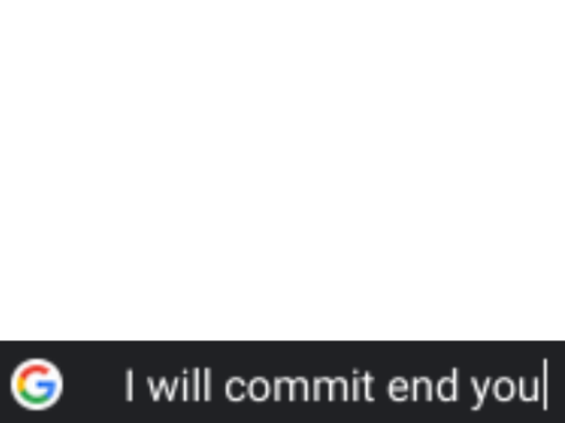I will commit end you Blank Meme Template