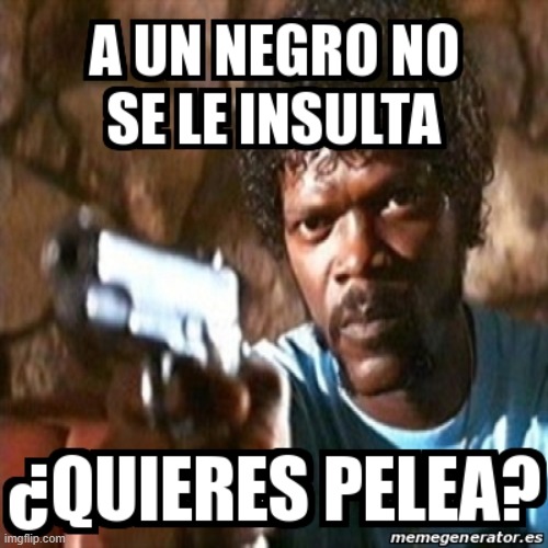 Simplemente no me insultes. | image tagged in meme,pulp fiction | made w/ Imgflip meme maker