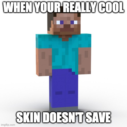 WHEN YOUR REALLY COOL; SKIN DOESN'T SAVE | image tagged in memes | made w/ Imgflip meme maker
