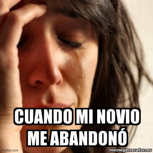 Que triste :( | image tagged in problems,crying woman | made w/ Imgflip meme maker
