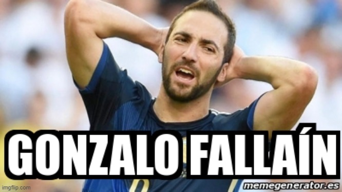 image tagged in higuain,argentina,soccer,football | made w/ Imgflip meme maker