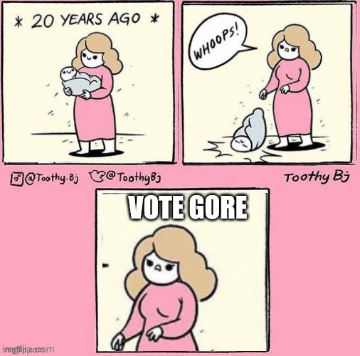 Democrats 20 years Ago | VOTE GORE | image tagged in comics/cartoons,politics,womens rights,yeet the child | made w/ Imgflip meme maker