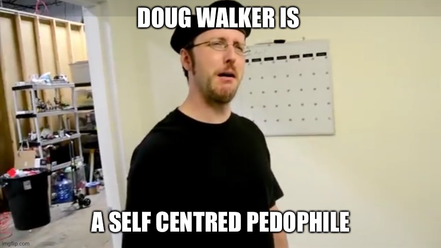 Doug Walker | DOUG WALKER IS; A SELF CENTRED PEDOPHILE | image tagged in doug walker | made w/ Imgflip meme maker
