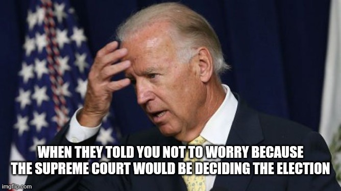 The plans of mice and...... The thing... You know... The thing! | WHEN THEY TOLD YOU NOT TO WORRY BECAUSE THE SUPREME COURT WOULD BE DECIDING THE ELECTION | image tagged in joe biden worries,ruth bader ginsburg,election 2020,supreme court,dead,laughing donald trump | made w/ Imgflip meme maker