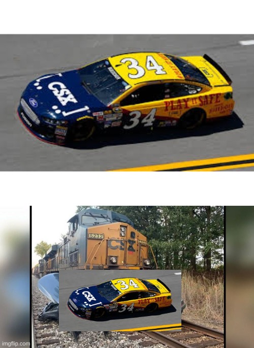 csx nascar | image tagged in train | made w/ Imgflip meme maker
