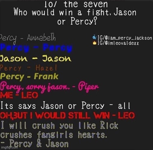 Like he crushes fangirls’ hearts omg ? | image tagged in memes,percy jackson | made w/ Imgflip meme maker