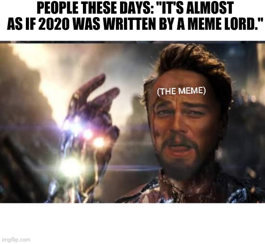 2020 memes | PEOPLE THESE DAYS: "IT'S ALMOST AS IF 2020 WAS WRITTEN BY A MEME LORD." | image tagged in funny memes | made w/ Imgflip meme maker