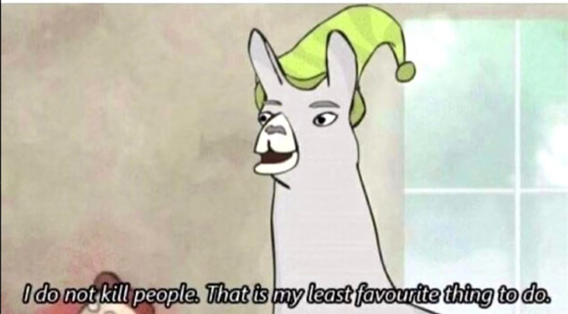 High Quality llama with hat Blank Meme Template