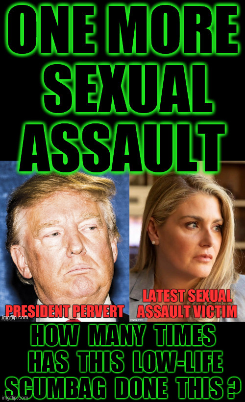 Millions spent to silence the TRUTH! He assaulted dozens of women AND children. We're ALL victims of this psycho. Dump Trump! | HOW  MANY  TIMES  HAS  THIS  LOW-LIFE SCUMBAG  DONE  THIS ? | image tagged in trump rapist,trump unfit unqualified dangerous,trump pedophile,trump is an asshole,dump trump,2020 elections | made w/ Imgflip meme maker