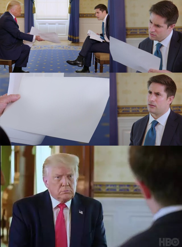 Trump interview full Blank Meme Template