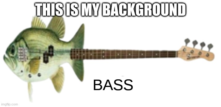 THIS IS MY BACKGROUND; BASS | made w/ Imgflip meme maker