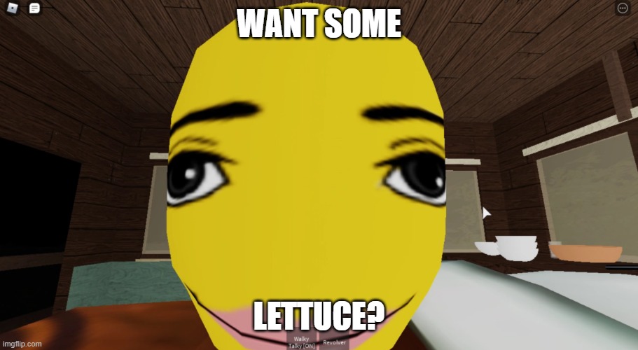 Hot.exe | WANT SOME; LETTUCE? | image tagged in roblox meme,roblox anthro,ugly | made w/ Imgflip meme maker