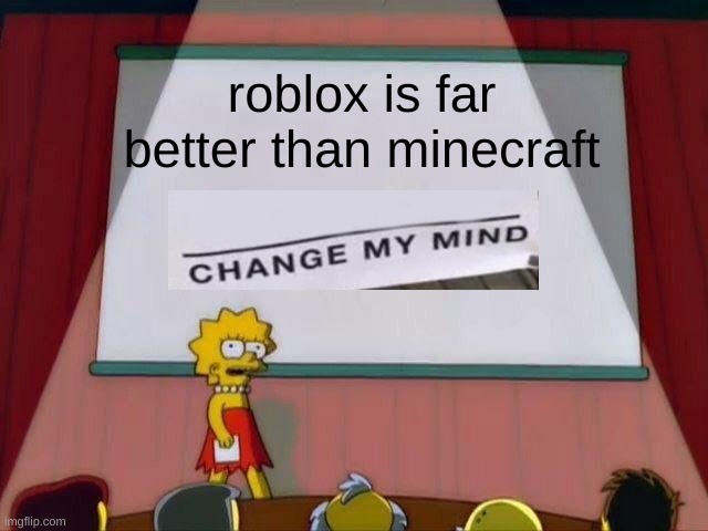 Roblox Minecraft Crossover Time Imgflip - which is better minecraft or roblox imgflip