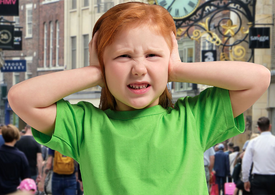 High Quality GIRL HANDS OVER EARS GINGER KID Blank Meme Template