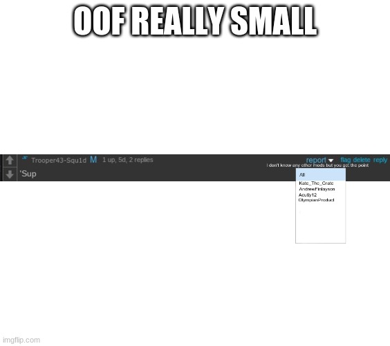 OOF REALLY SMALL | made w/ Imgflip meme maker