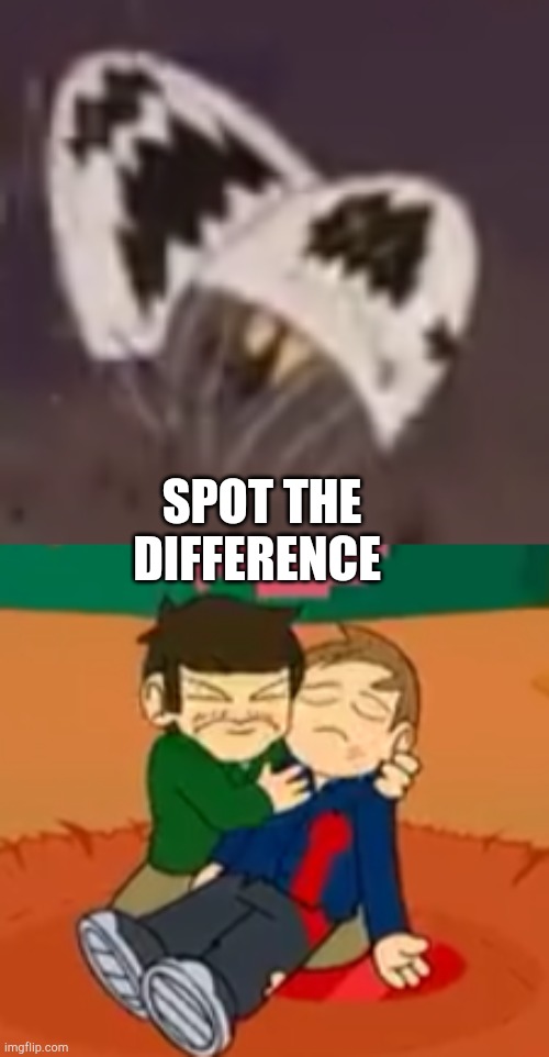 SPOT THE DIFFERENCE | image tagged in eddsworld,hazbin hotel | made w/ Imgflip meme maker