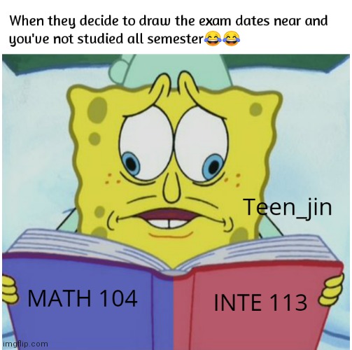 Main exam fever | image tagged in mocking spongebob | made w/ Imgflip meme maker