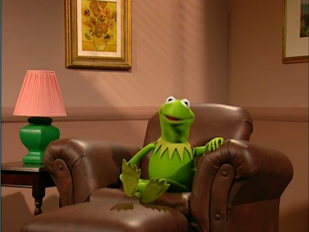 High Quality Kermit's Appartment Blank Meme Template