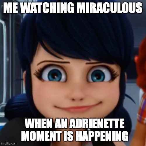 Adrienette Moments are pretty epic | ME WATCHING MIRACULOUS; WHEN AN ADRIENETTE MOMENT IS HAPPENING | image tagged in miraculous ladybug,funny | made w/ Imgflip meme maker