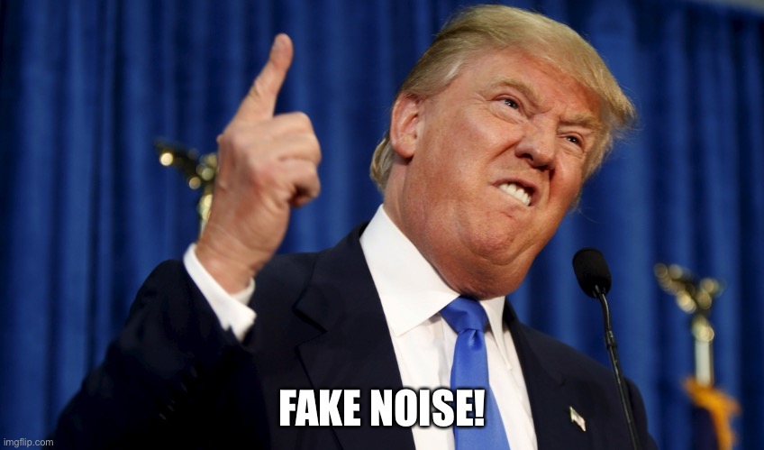 Fake Noise | FAKE NOISE! | image tagged in trump,football,fake news,nfl | made w/ Imgflip meme maker