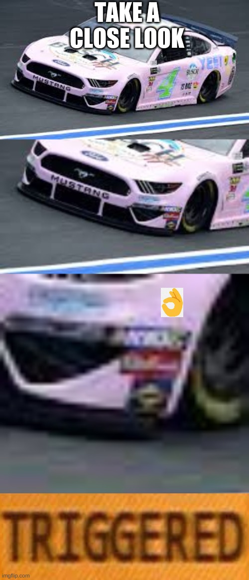 2019 all star race | TAKE A CLOSE LOOK | image tagged in all star,nascar | made w/ Imgflip meme maker