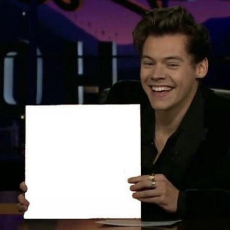 High Quality Harry Styles Blank Meme Template