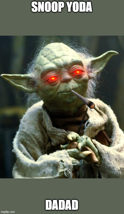 Star Wars Yoda Meme | SNOOP YODA; DADAD | image tagged in memes,star wars yoda | made w/ Imgflip meme maker