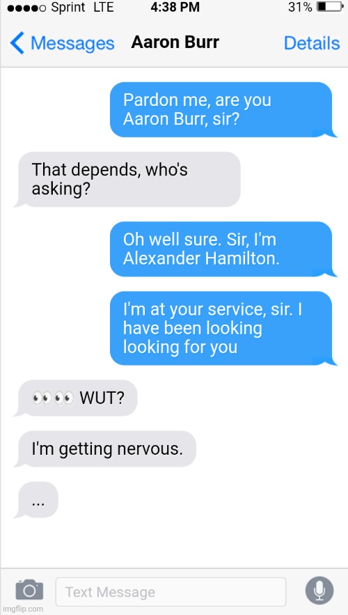 Creepy hamilton | image tagged in hamilton | made w/ Imgflip meme maker