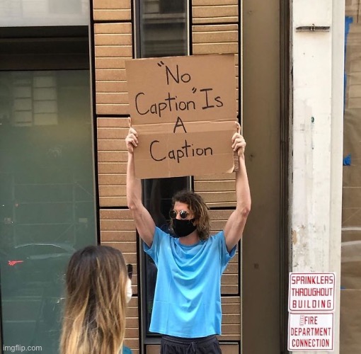 No Caption | image tagged in funny memes,protest | made w/ Imgflip meme maker