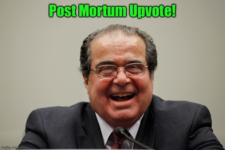 Post Mortum Upvote! | made w/ Imgflip meme maker