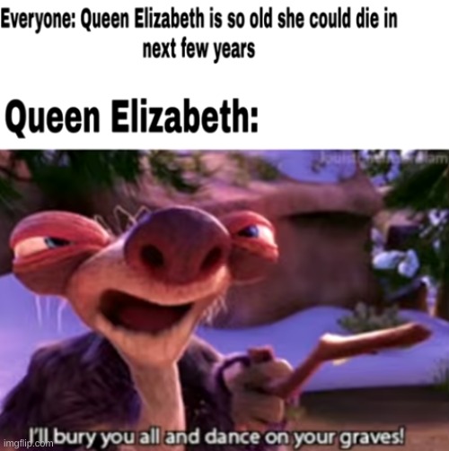 grave dancing | image tagged in queen elizabeth,grandma | made w/ Imgflip meme maker