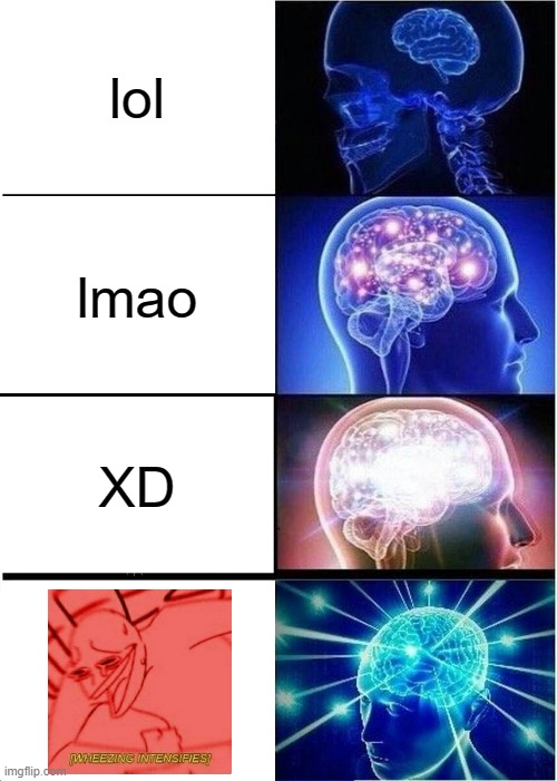 Expanding Brain | lol; lmao; XD | image tagged in memes,expanding brain | made w/ Imgflip meme maker