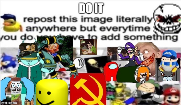 I added the O O F | image tagged in repost this image literally anywhere | made w/ Imgflip meme maker