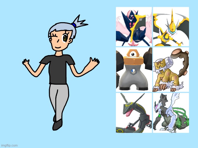 My shiny legendaries team for no reason | made w/ Imgflip meme maker