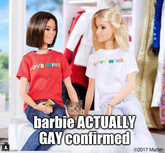 barbie ACTUALLY GAY confirmed | made w/ Imgflip meme maker
