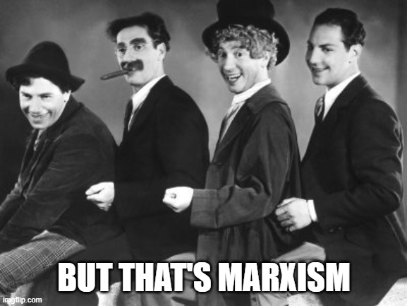 Marx Brothers | BUT THAT'S MARXISM | image tagged in marx brothers | made w/ Imgflip meme maker