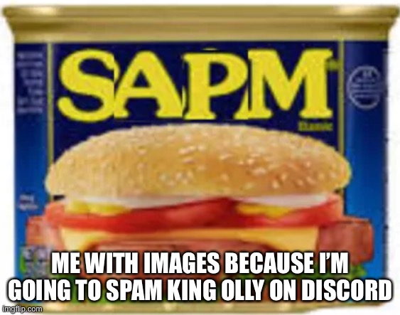 SAPM | ME WITH IMAGES BECAUSE I’M GOING TO SPAM KING OLLY ON DISCORD | image tagged in sapm | made w/ Imgflip meme maker