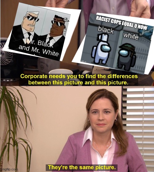 see a similarity? | Mr. Black and Mr. White | image tagged in memes,they're the same picture | made w/ Imgflip meme maker