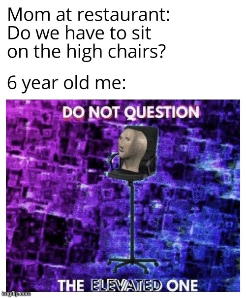 do not question me | image tagged in gotanypain | made w/ Imgflip meme maker