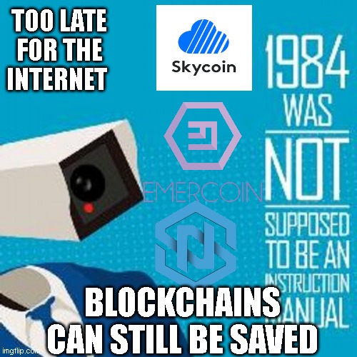 future of the web | TOO LATE FOR THE INTERNET; BLOCKCHAINS CAN STILL BE SAVED | image tagged in internet | made w/ Imgflip meme maker