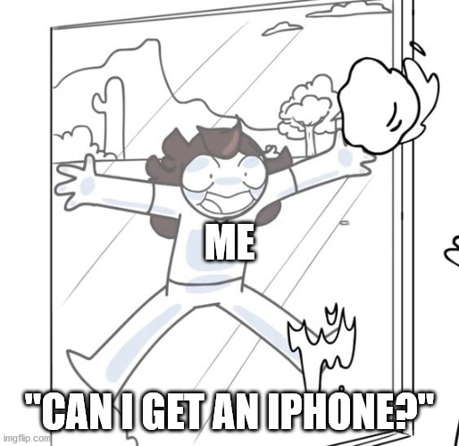 Jaiden Begging | ME; "CAN I GET AN IPHONE?" | image tagged in jaiden begging | made w/ Imgflip meme maker