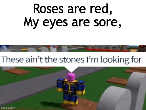 Roses are red,
My eyes are sore, | image tagged in meme,roblox i guess | made w/ Imgflip meme maker