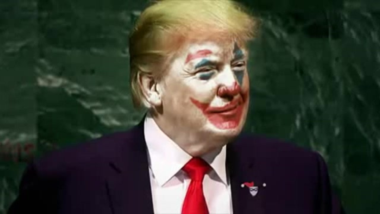 Trump clown face Blank Meme Template