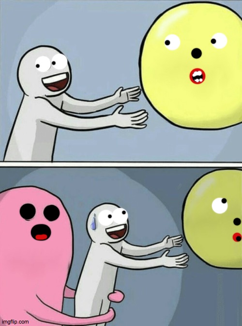 yellow no. | image tagged in memes,running away balloon,yelow,2020,no,shit | made w/ Imgflip meme maker